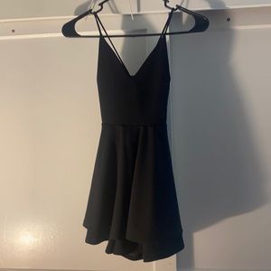 Black mini dress